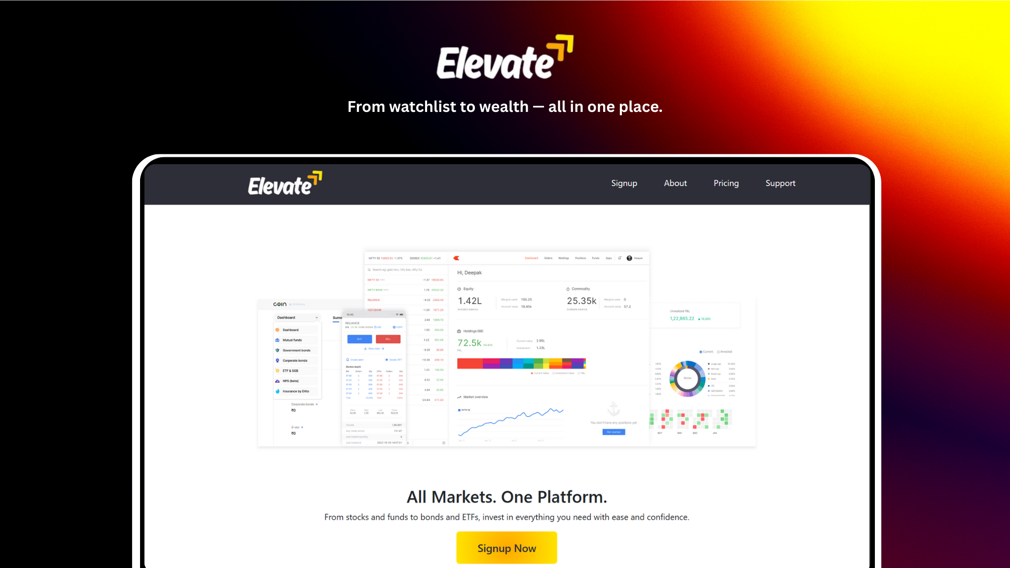 Elevate Broking Project