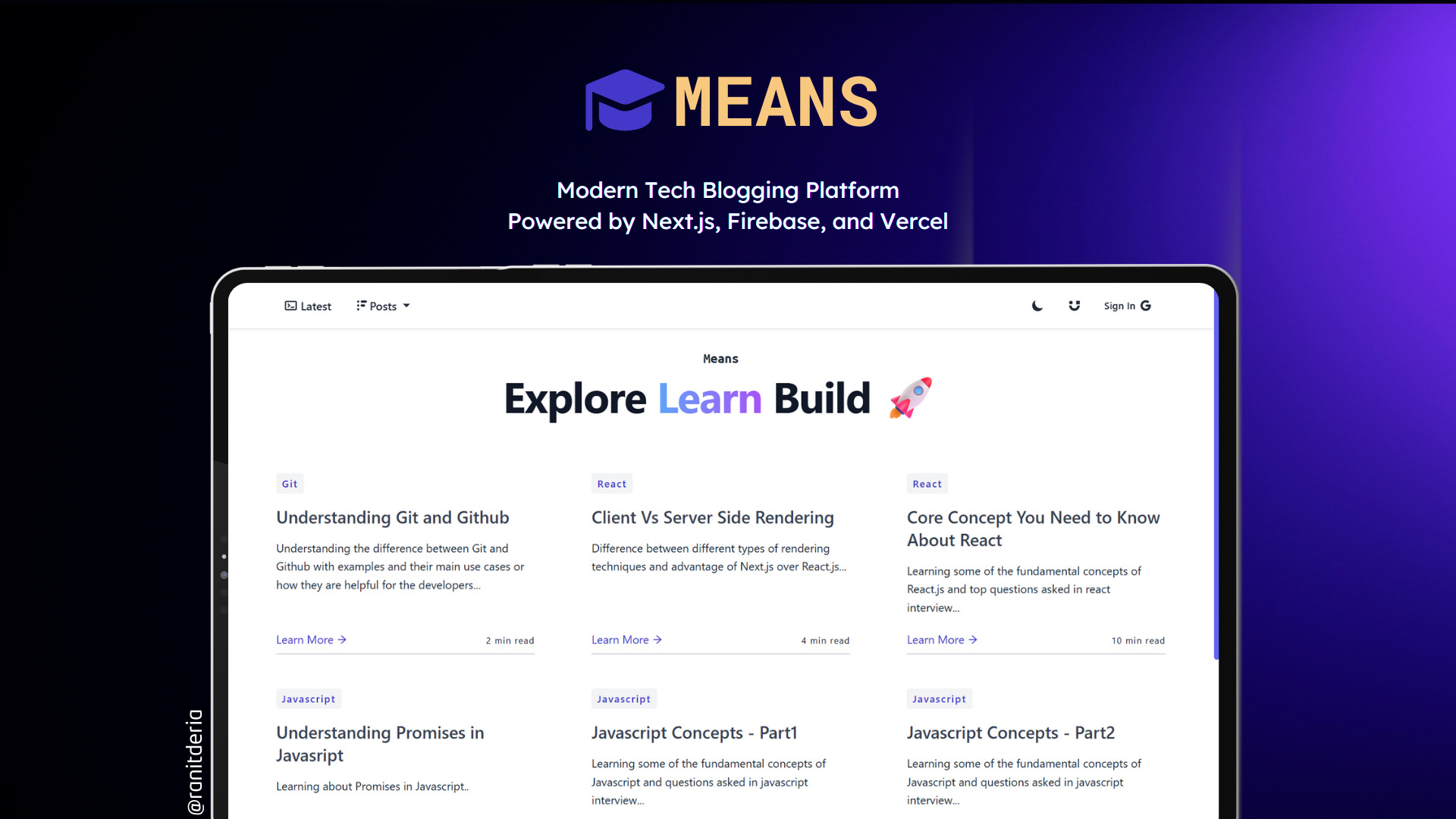 Means Project